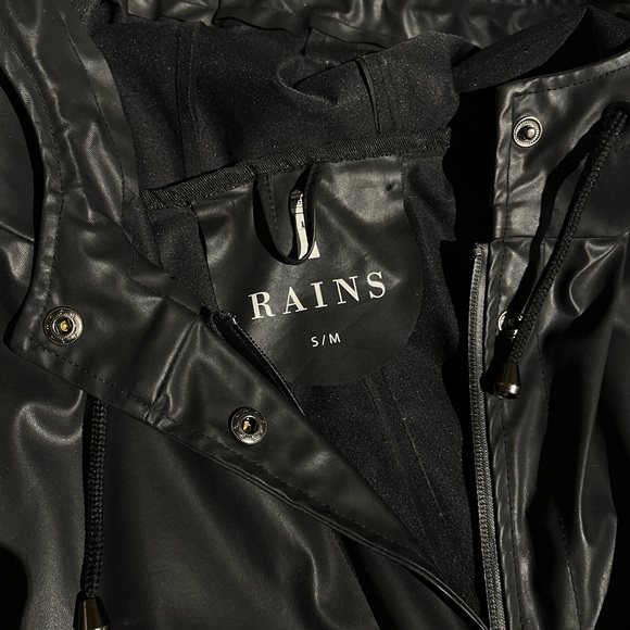 Rains Curve W Belted Raincoat S/M - Picture 2 of 5